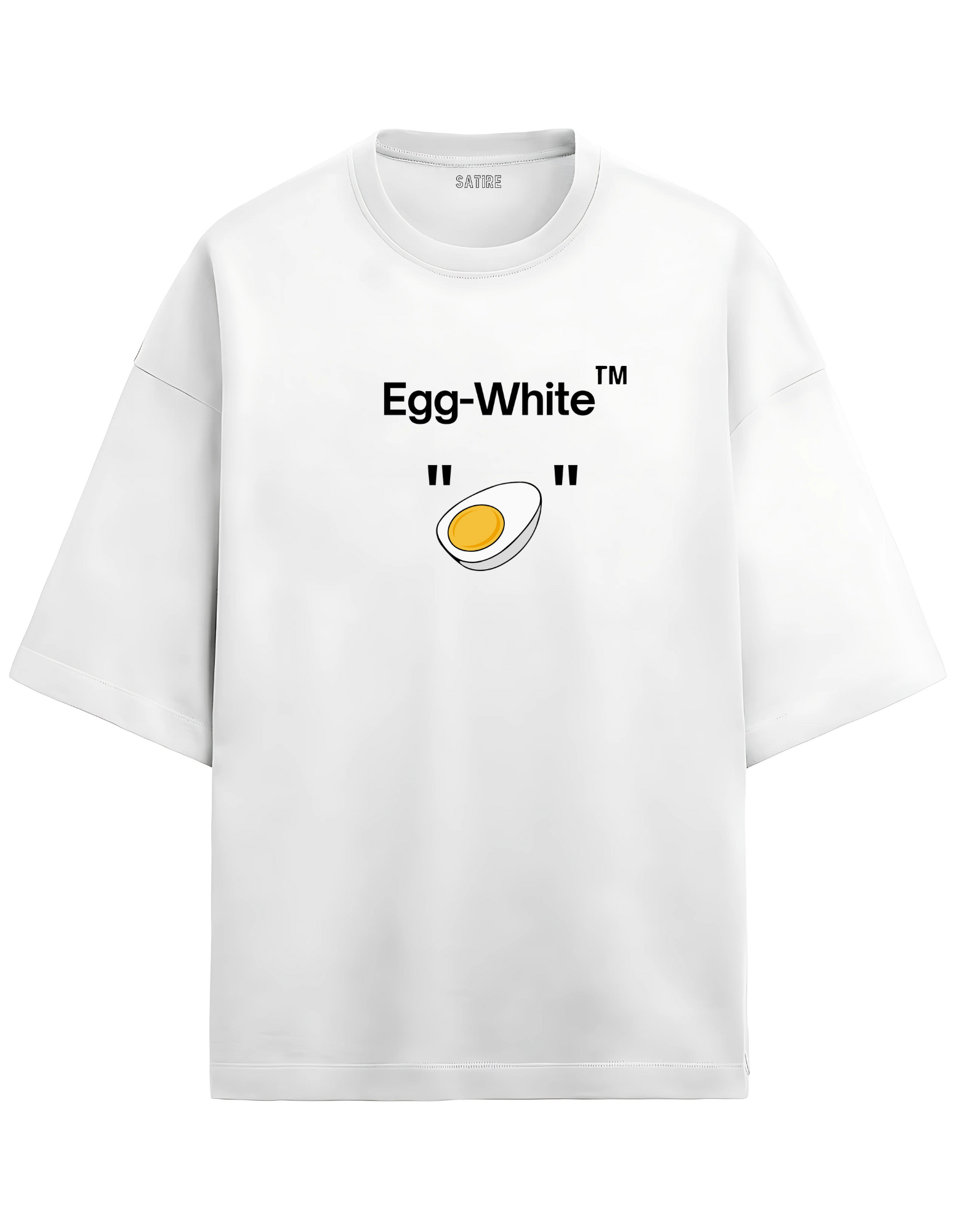 EGG-WHITE T-SHIRT OVERSIZED